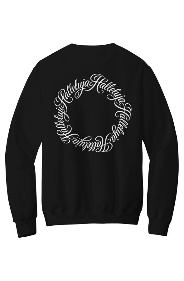 Core Fleece Crewneck Pocket Sweatshirt Halleluja